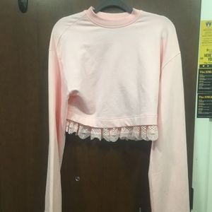 PUMA X RIHANNA FENTY Cropped Crewneck Sweatshirt